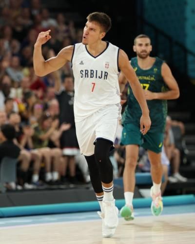 Serbia Dominating Team USA In Bercy Arena