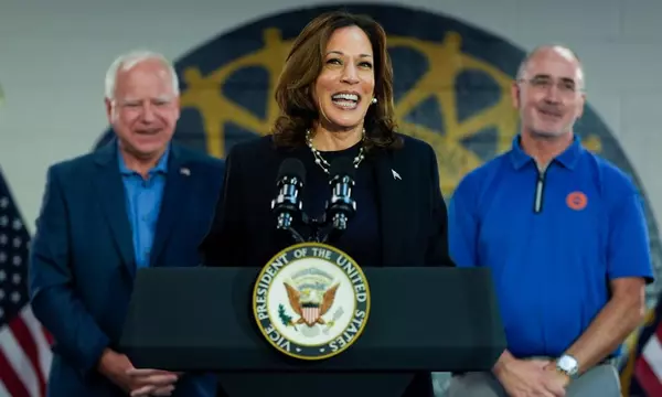 Kamala Harris and Tim Walz boost union credentials in event at UAW local