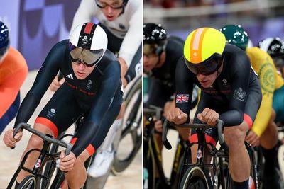 Overheating leads Ethan Hayter to change skinsuit and helmet during Omnium at Paris Olympics