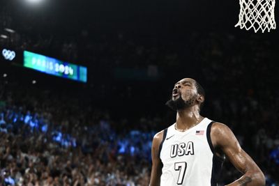 Kevin Durant celebrated Team USA’s comeback win against Serbia in the most wholesome way