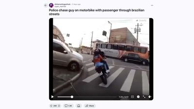 This Brazilian Motorcycle Police Chase Is Nuts, Lasts Forever