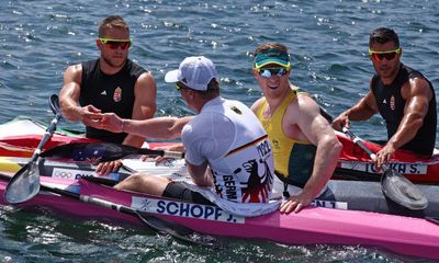 Australia’s record-breaking canoe sprint pair take Olympic bronze in men’s K2 final