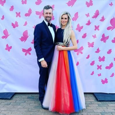 Elegant Couple: Webb Simpson And Wife In Coordinated Attire