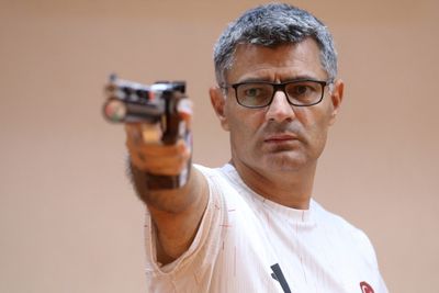 The hottest Olympic celebration is Turkish pistol shooter Yusuf Dikec’s iconic one-arm pose