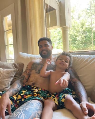 Mike Evans And Son Share Heartwarming Matching Trousers Moment