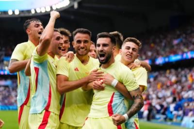 Spain Quickly Equalizes Against France In Men's Soccer Gold Match