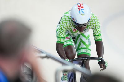 A battered velodrome, a borrowed bike: Nigeria's Olympic track cyclist battles the odds in Paris