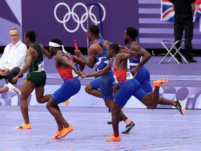 4 photos of the failed men’s 4×100 baton pass that cost Team USA at the Olympics once again