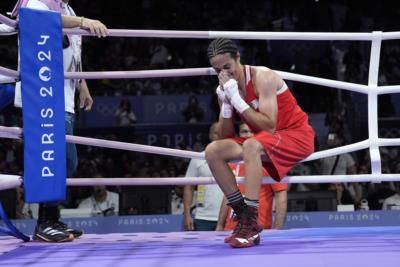 Imane Khelif Dominates Opening Round In Women's 66Kg Gold Medal