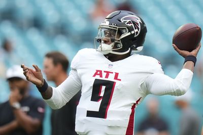 WATCH: Falcons QB Michael Penix finds Chris Blair for big gain