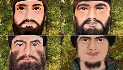 J&K: Sketches of 4 terrorists released by Police with bounty of Rs5L each