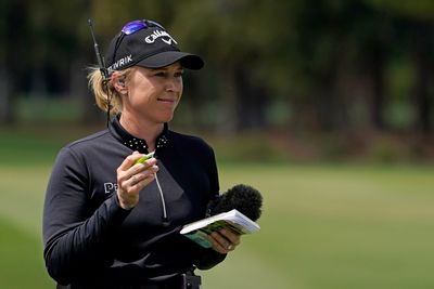 Did Morgan Pressel drop an expletive on the air during the Olympics TV coverage?