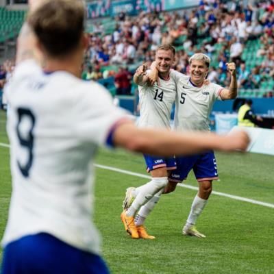 Intense Battle Between Team USA And Brazil In Friendly Match