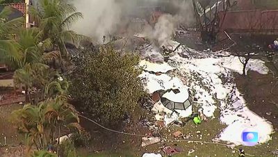 Brazil plane crash: Bodies recovered from wreckage after 62 killed