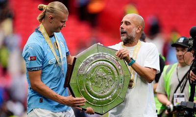 Manchester City devour another trophy but there is no sign of United’s doughnut