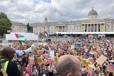 Thousands turn out at anti-racist counter-protests to ‘stop the far right’ across the UK