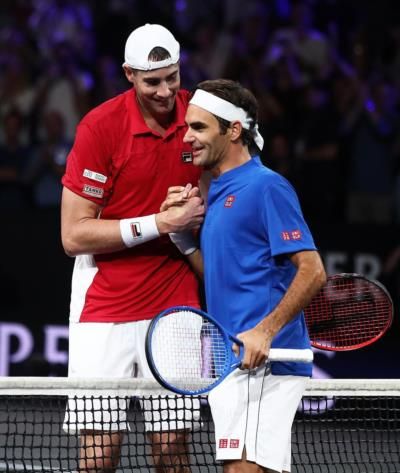 John Isner Faces Off Against Tennis Legend Rafael Nadal