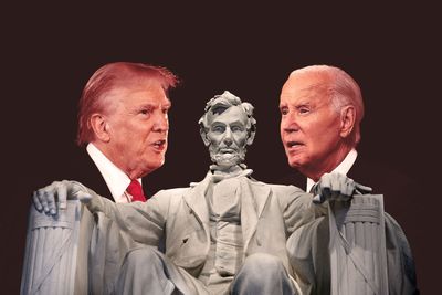 Donald Trump, Honest Abe and Joe Biden