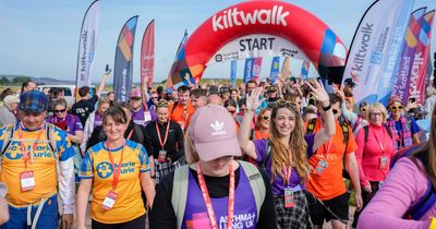 Record number of people take part in charity Kiltwalk at Scottish city