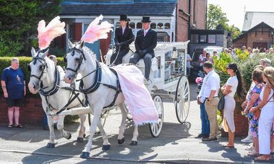 ‘Let her dance to heaven’: funeral takes place of Alice, 9, who died in Southport attack