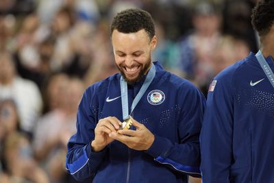 Watch: Steph Curry reacts to winning his first Olympic gold medal