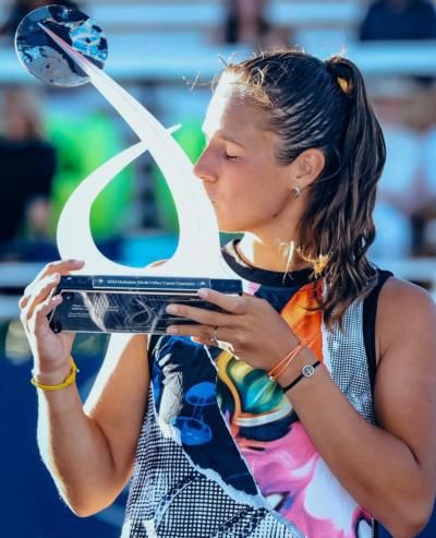 Daria Kasatkina's Triumph: A Kiss To The Trophy