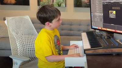 "I think I need a noise gate": 8-year-old Miles Music Kid shows you how he wrote, recorded and produced his debut single, playing all the instruments himself