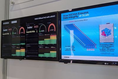 Kioxia Demonstrates RAID Offload Scheme for NVMe Drives