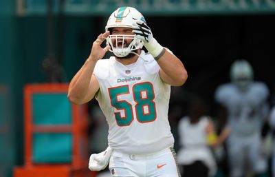 New Seahawks C Connor Williams wearing No. 57 jersey