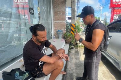 Russian beggar arrested on Koh Phangan