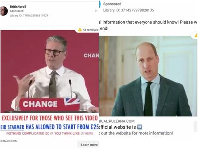 Cryptocurrency scammers using AI deep fake videos of Keir Starmer and Prince William to target victims