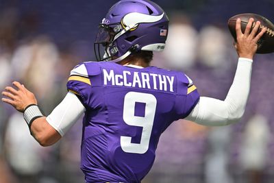 J.J. McCarthy had something change after his interception against the Raiders