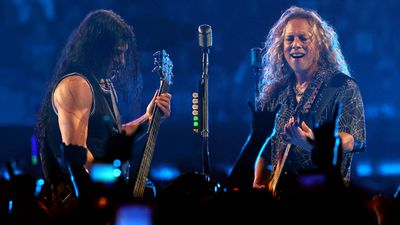 Watch Metallica’s Kirk Hammett and Robert Trujillo jam Ministry’s Just One Fix live onstage