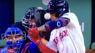 Red Sox Player Hit By a Pitch in the Nose, Stole Second Moments Later