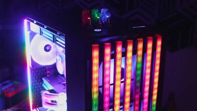 Modder adds so much RGB to a Fractal Design North XL PC build that even the wooden façade lights up