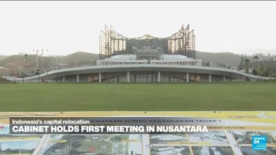 Indonesian president holds first cabinet meeting in Nusantara, the nation's future capital