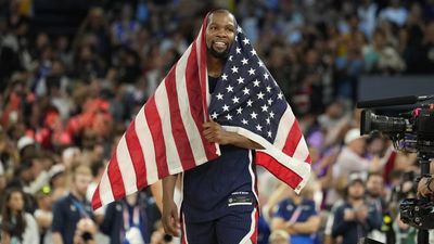 Kevin Durant Continues Epic Summer on a Yacht’s Waterslide