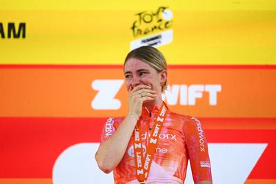 'Emotion is my power' - Feelings run high as Demi Vollering takes yellow in front of home crowds at Tour de France Femmes