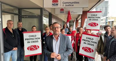 Child protection workers protest, question management's 'skewed priorities'