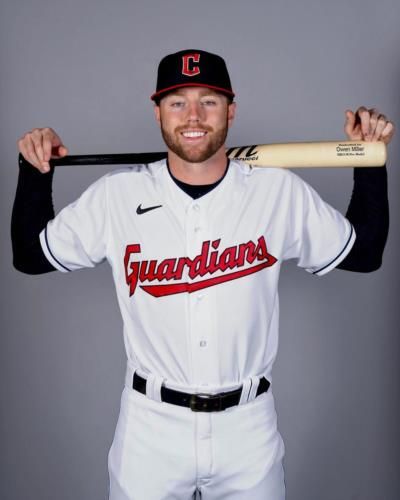 Owen Miller: Ready To Play In Baseball Gear