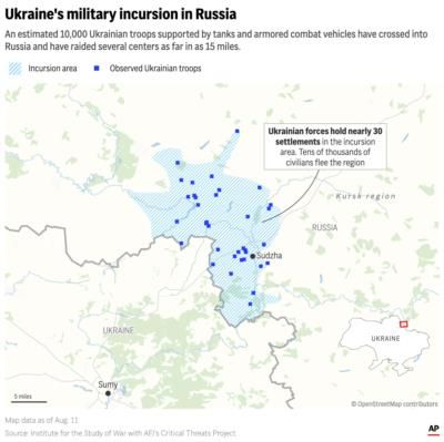 Russian Forces Repel Ukrainian Incursion Into Kursk Region