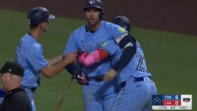 Blue Jays' George Springer Went Berserk After Controversial Hit By Pitch Replay