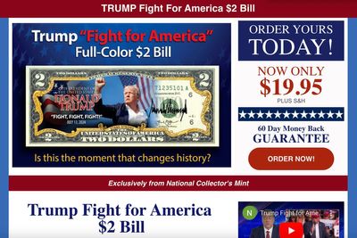 Coin company accused of 9/11 ‘scam’ is selling $2 bills with Trump’s assassination fist pump on for $20