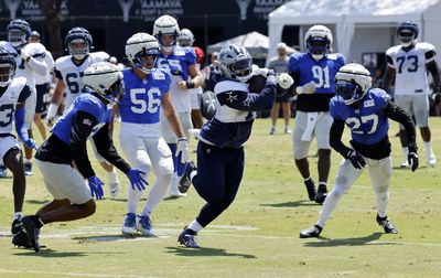 Watch: Tempers flare after Cowboys player shoves Rams staff member to ground