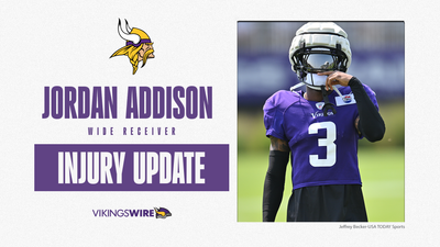 Vikings WR Jordan Addison goes down with ankle injury during joint practice