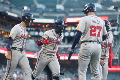 Michael Harris II hit a Braves grand slam into McCovey Cove with his first at-bat off the injured list