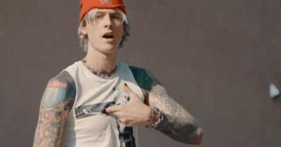 Machine Gun Kelly Throws Wild First Pitch At Guardians Game