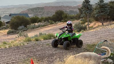 Kawasaki's KFX50 Youth ATV Makes It Easy to Learn, and Get Your Kids Smiling