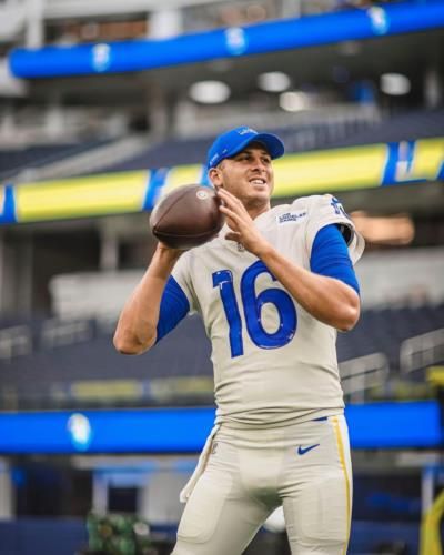 Jared Goff's Intense Game Moment Captured In Action Shot