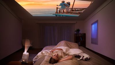 BenQ's ceiling projector means never having to leave your bed for big-screen movies